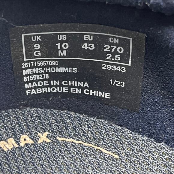 Clarks Sneakers Mens  10 Blue Lehman Tie Lightweight Lace-Up Walking Casual‎ - Picture 7 of 9